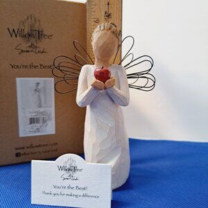 Willow Tree You're the Best Angel Figurine with Apple New in Box